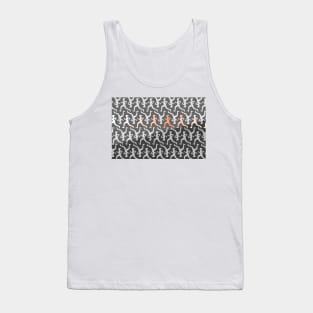 Grey Runner Pattern Tank Top